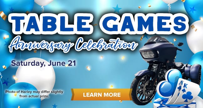 Table Games Anniversary Celebration